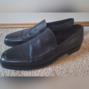 To Boot New York Mens Black Leather Slip On Loafers Size 11.5
